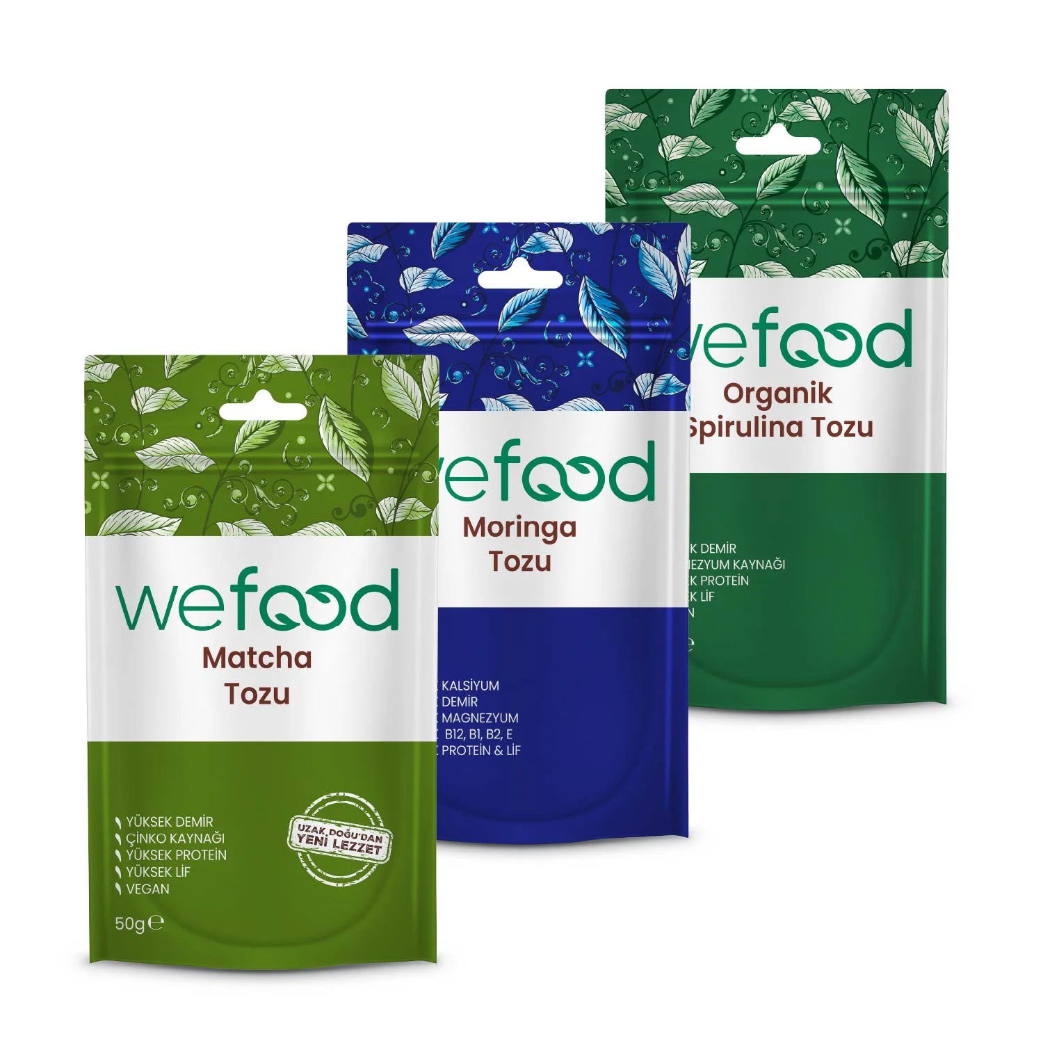 Wefood Yeşil Smoothie Seti 3'lü